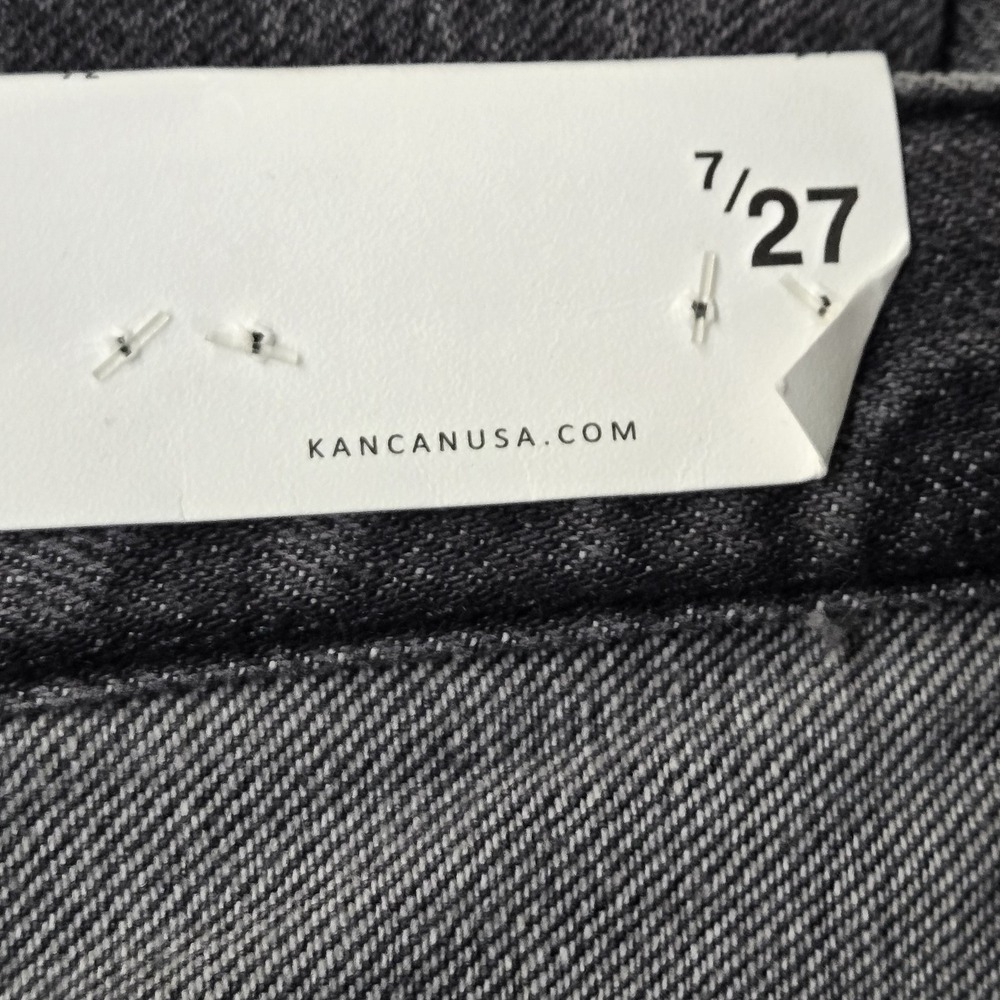 Kancan Women Jeans‎ 7/27 Gray Denim Estilo VC1048 Grunge 26" Inseam NWT - Picture 4 of 16